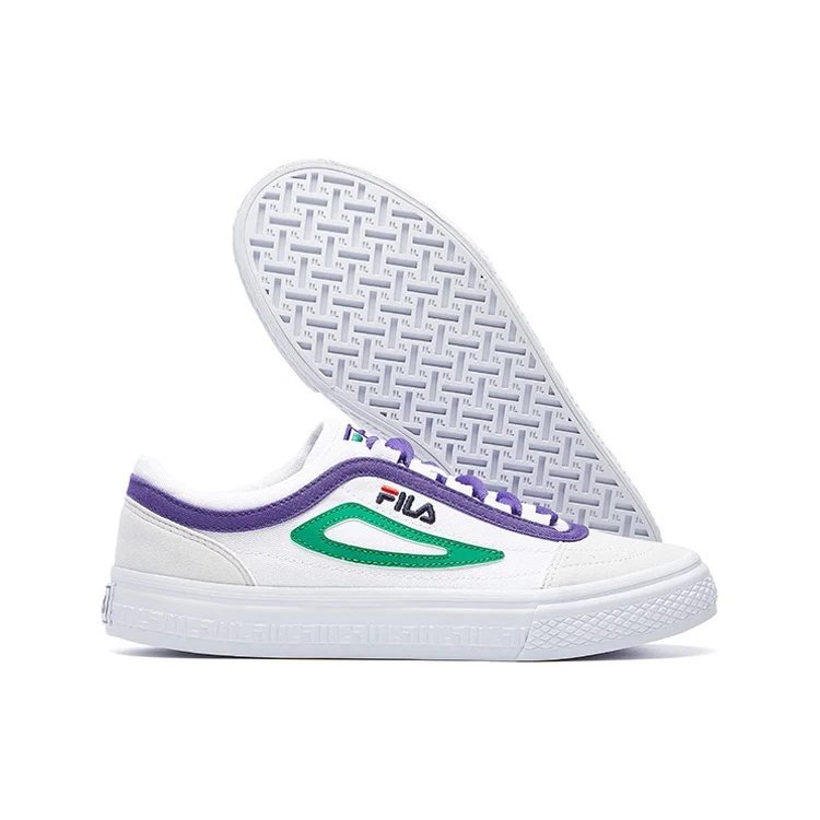 Zapatos casuales ligeros Blanco/Verde/Púrpura