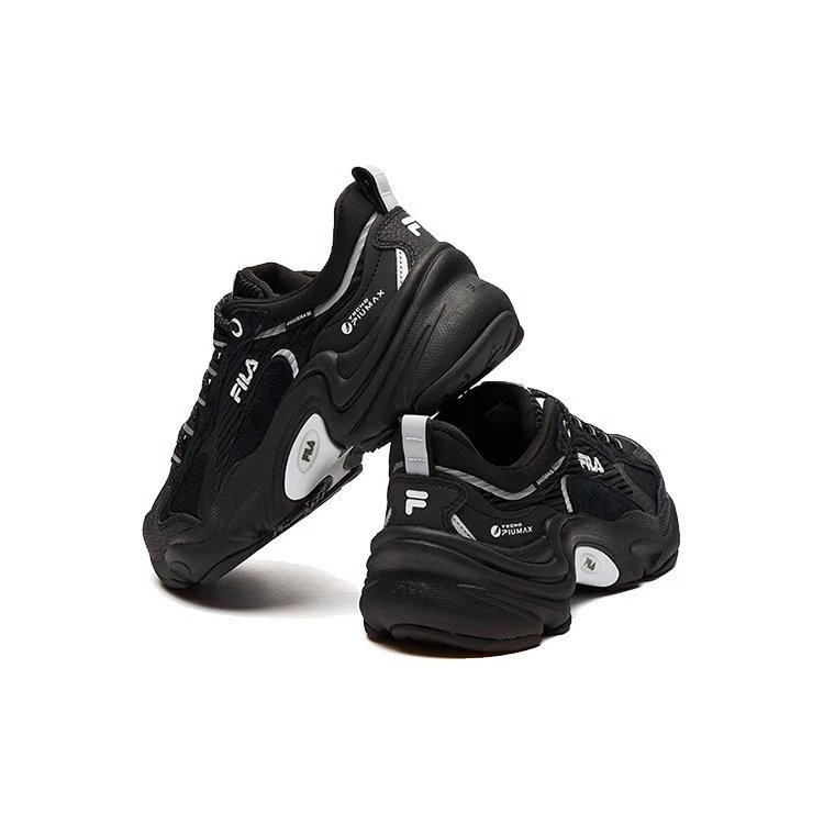 Zapatos con plataforma gruesa y amortiguación, color negro