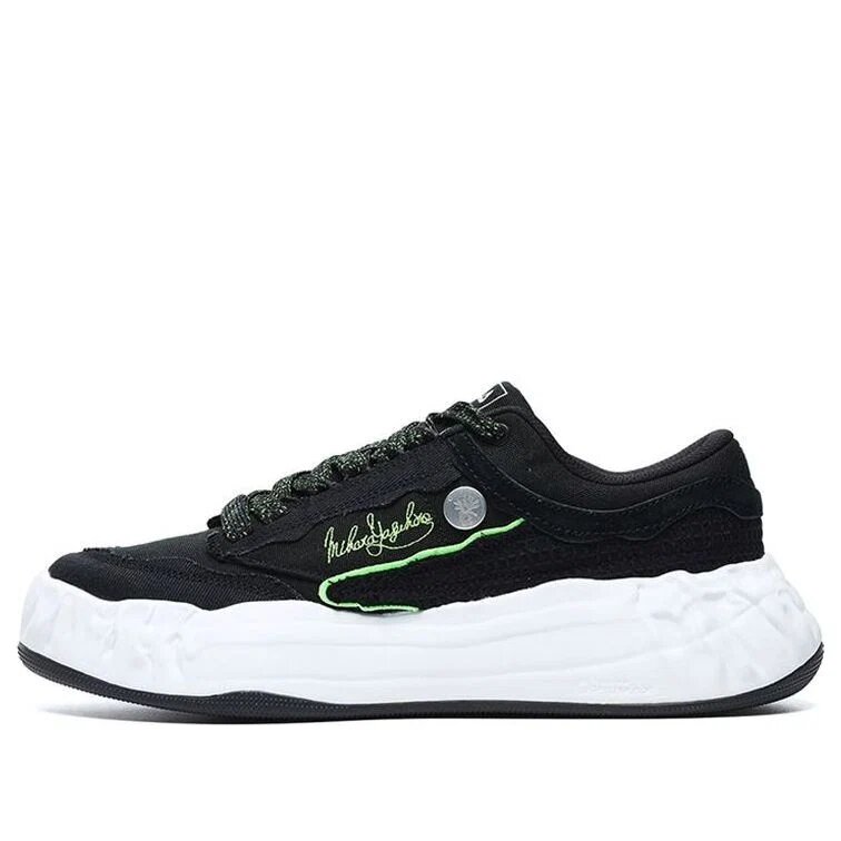 Zapatos de lona FM-15 x Mihara «Negro Blanco»