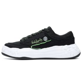 Zapatos de lona FM-15 x Mihara «Negro Blanco»