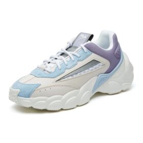 Zapatos de papá de caña baja rosa/púrpura
