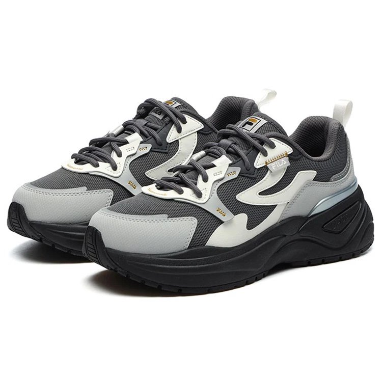 Zapatos de papá «Gris Negro»