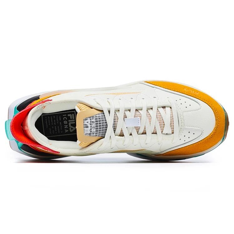 Zapatos KM «Blanco, amarillo, naranja»