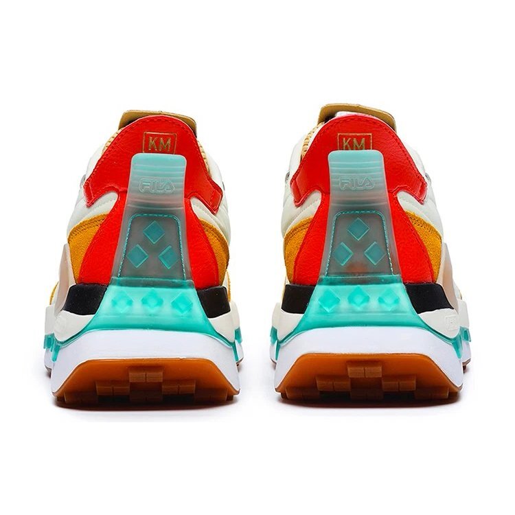 Zapatos KM «Blanco, amarillo, naranja»