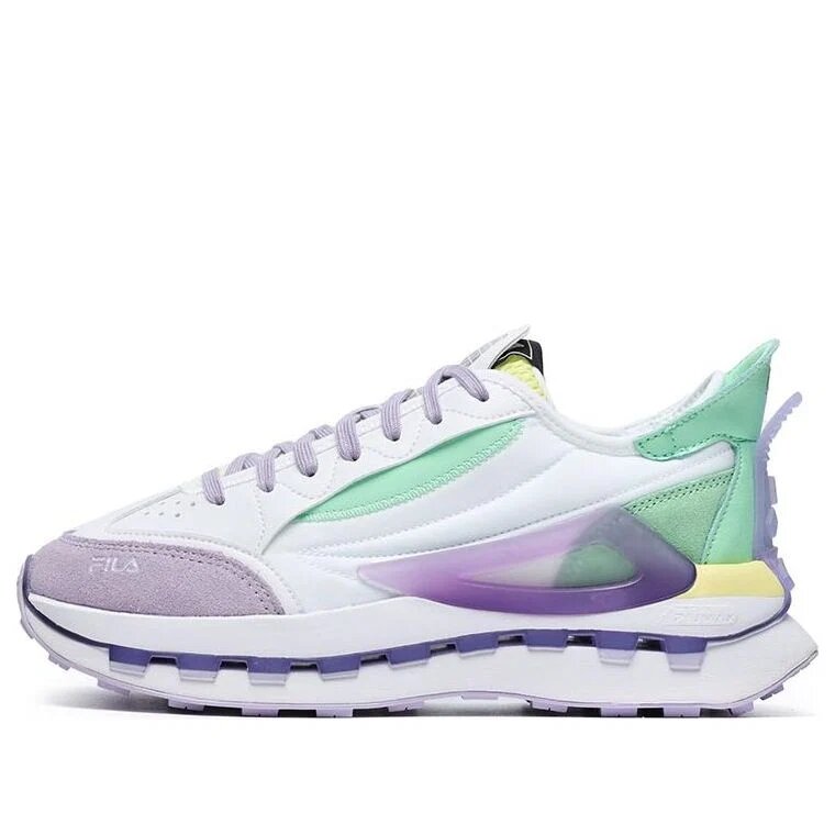 Zapatos KM «Blanco, morado y aguamarina»