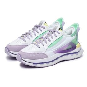 Zapatos KM «Blanco, morado y aguamarina»