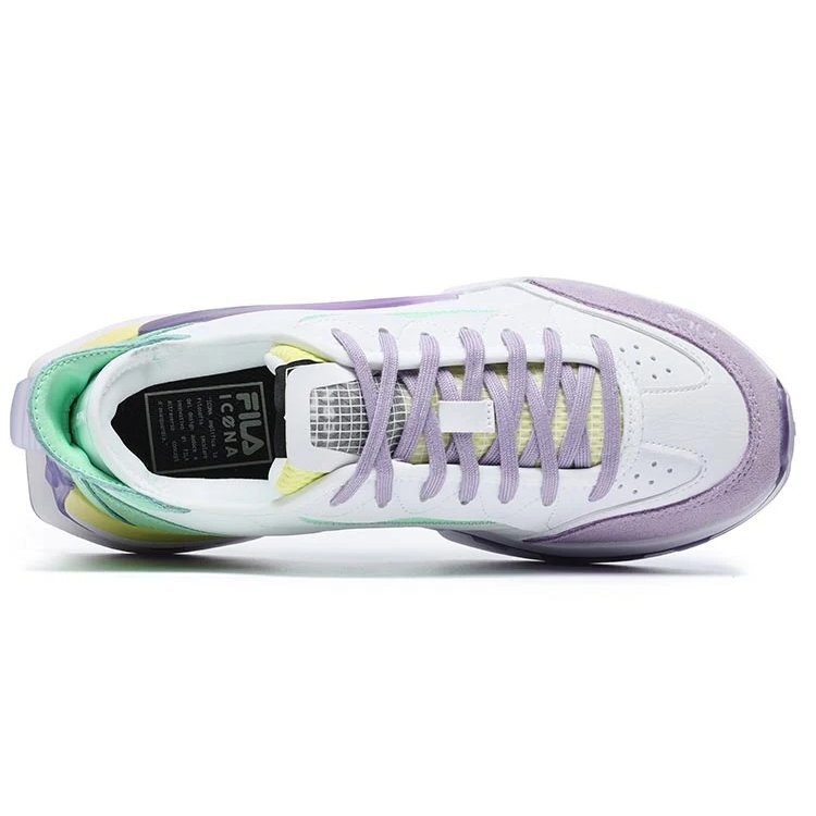 Zapatos KM «Blanco, morado y aguamarina»