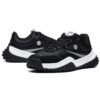 Zapatos Mihara x Fila T1 con lunares, color negro
