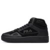 Zapatos retro de caña alta «Negro»