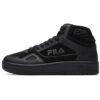 Zapatos retro de caña alta «Negro»